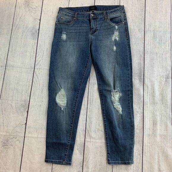 Celebrity Pink Jeans sz 11 / 30 Skinny Ankle Inseam 26.5" Distressed - Picture 1 of 15